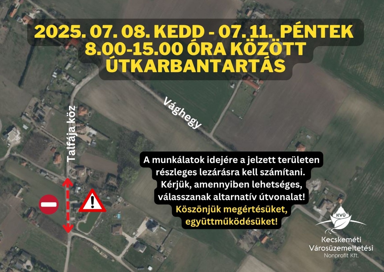 Útkakarbantartás a Talfája közben