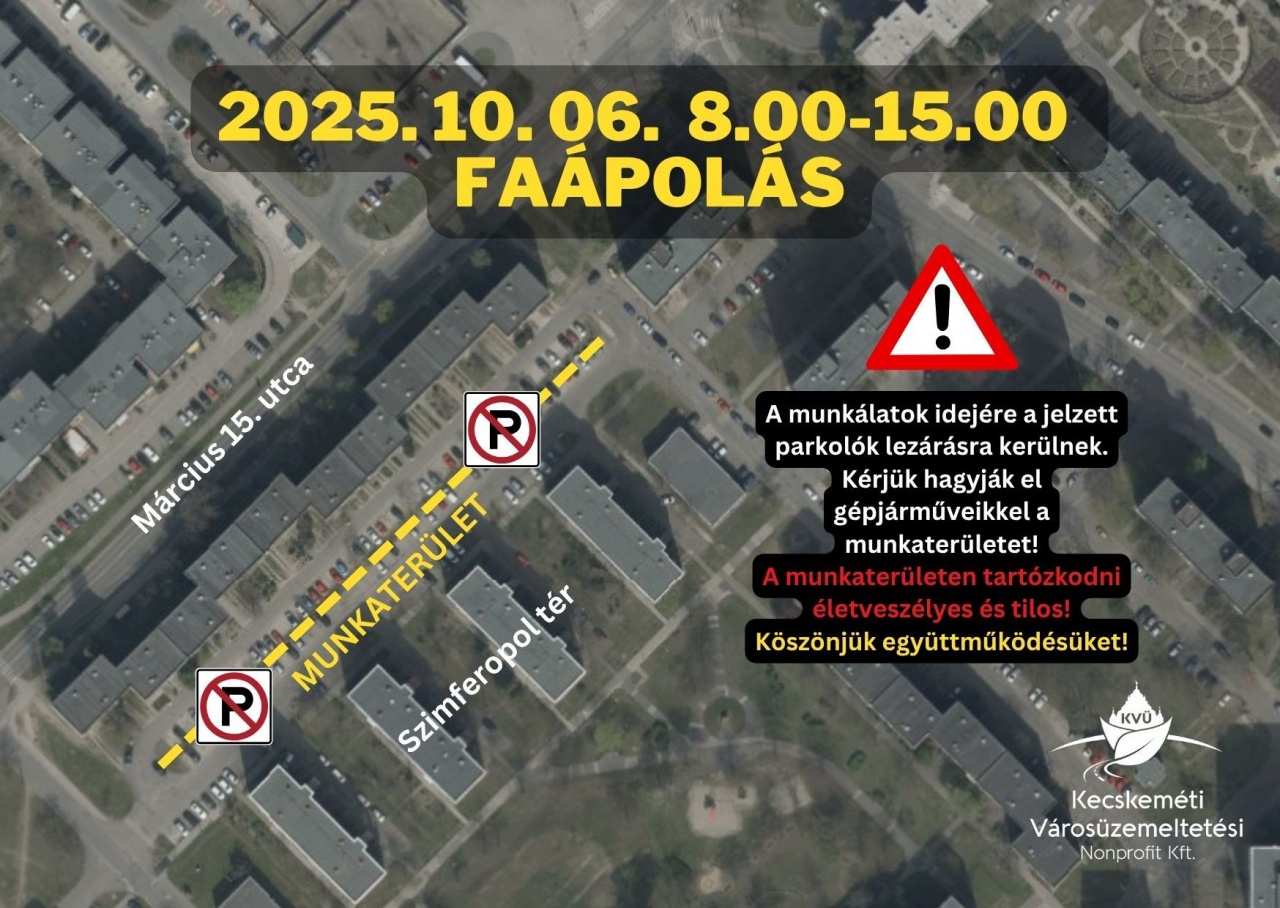 Faápolás a Szimferopol téren