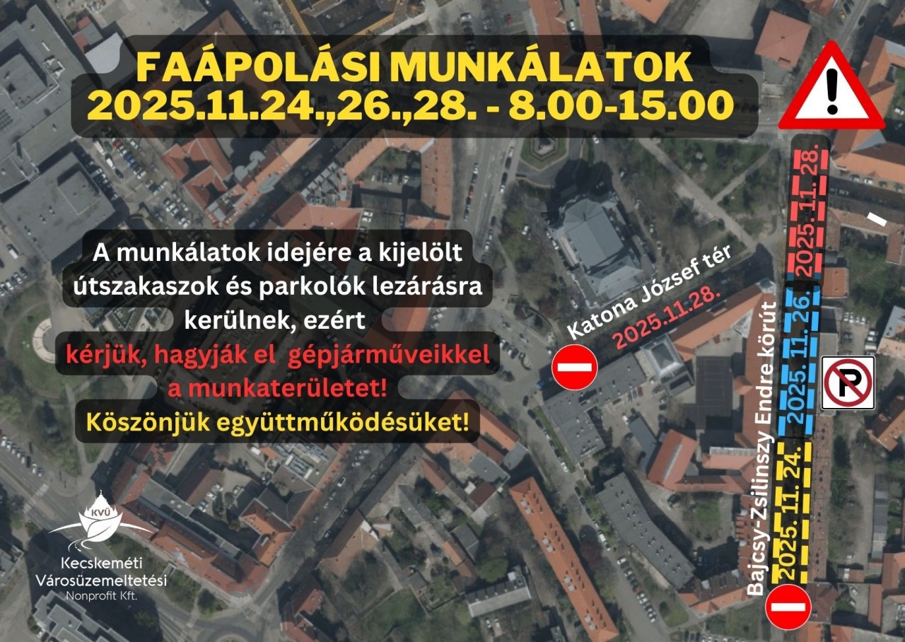 Faápolás a Bajcsy-Zsilinszky körúton