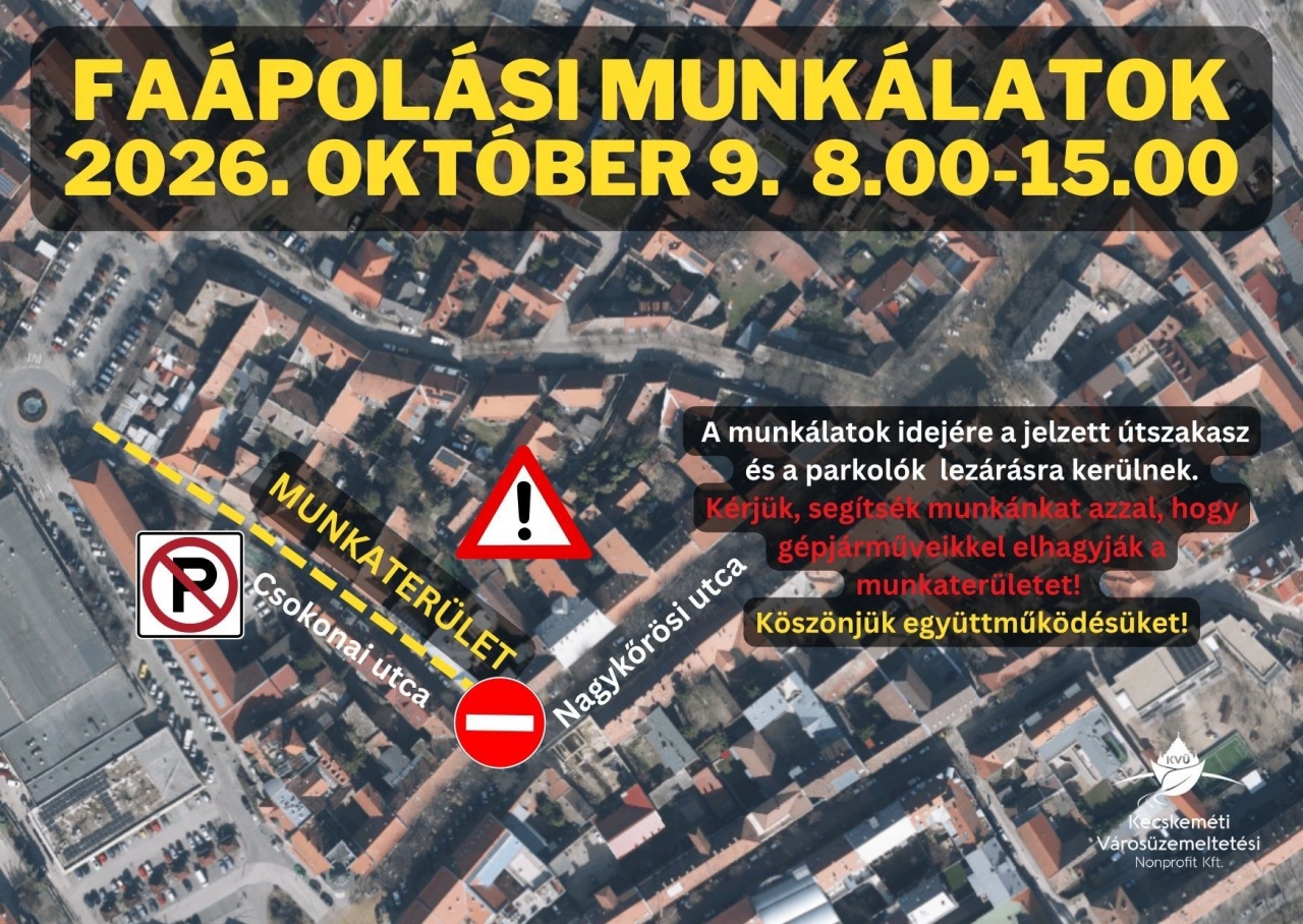 Faápolás a Csokonai utcán
