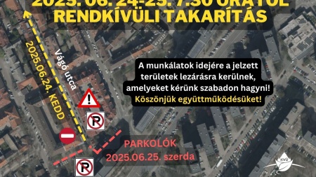 Rendkívüli takarítás a Vágó utcán
