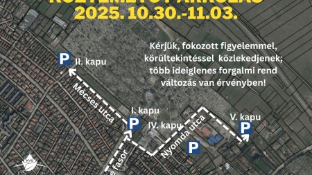 Forgalmi rend változás és parkolási lehetőségek az ünnepek alatt Forgalmi rend változás és parkolási lehetőségek az ünnepek alatt
