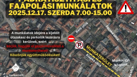 Padkatisztítás és faápolás a Klapka utcán