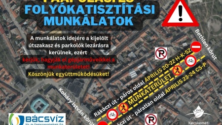 Faápolási és folyókatisztítási munkálatok miatt szakaszos lezárás lesz a Rákóczi úton