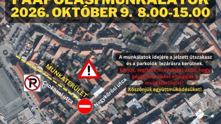 Faápolás a Csokonai utcán