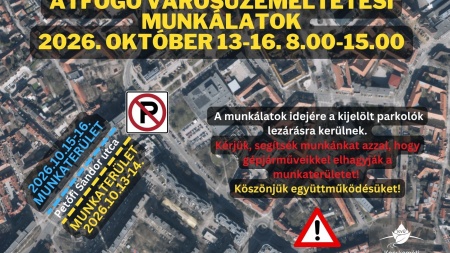Átfogó városüzemeltetési munkálatok a Petőfi Sándor utcán